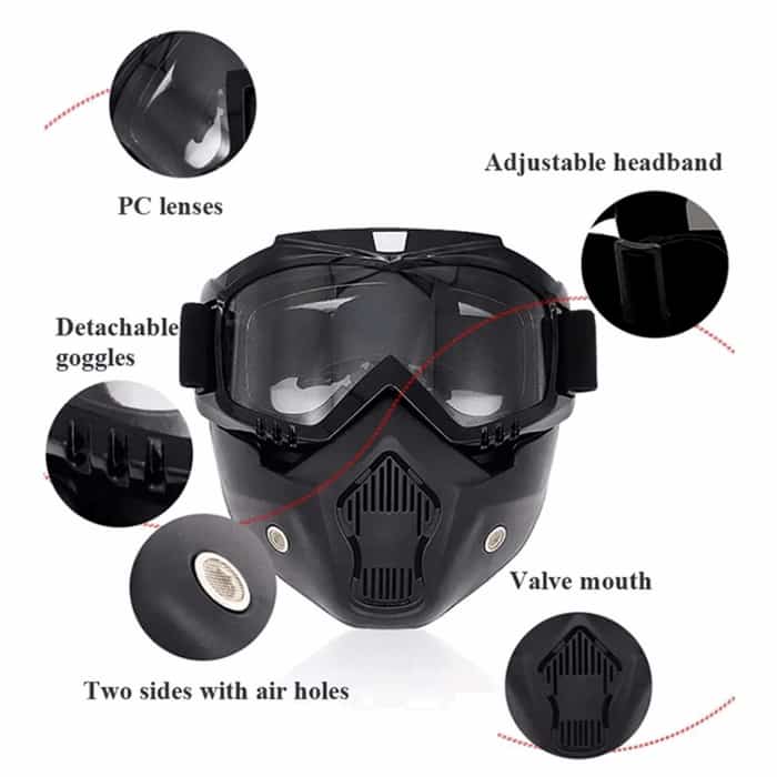Biker's Riding Helmet Mask (Ultimate Face Protection)