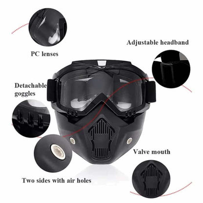 Biker's Riding Helmet Mask (Ultimate Face Protection)