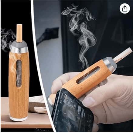 Portable Odor-Proof Disposal Case (Wooden Ashtray)