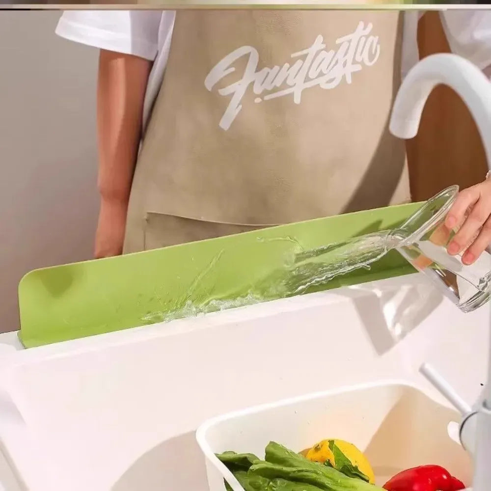 Silicone Sink Water Splash Guard With Suction for Kitchen & Bathroom Faucets