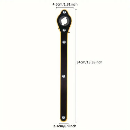 Universal Smart Wrench – Long Handle, 360° Forward & Reverse