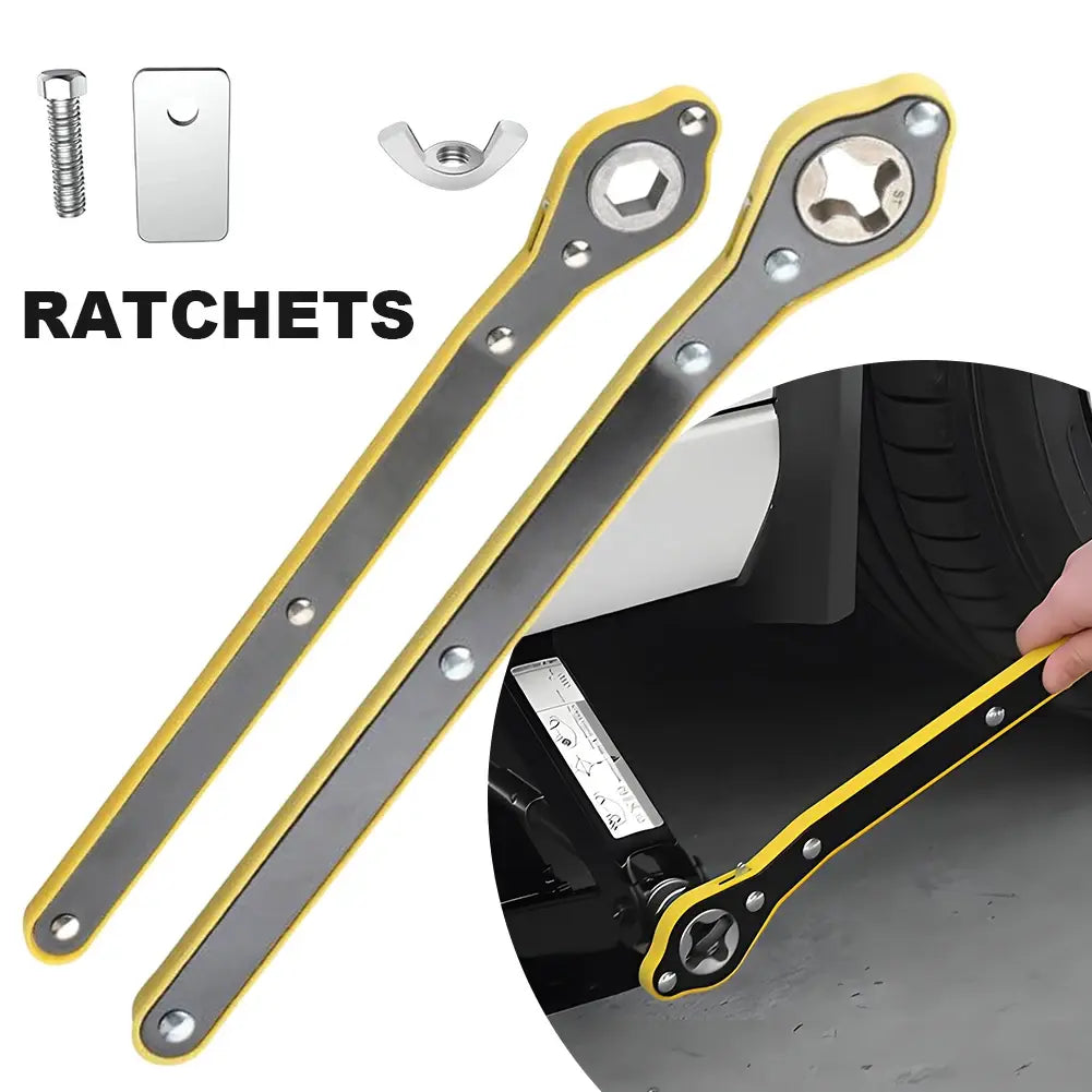 Universal Smart Wrench – Long Handle, 360° Forward & Reverse