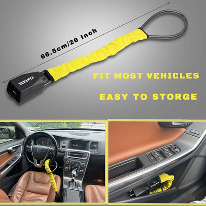 Car Seat Belt Steering Wheel Anti-Theft Locking Device